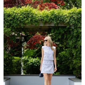 Julia Palermo Gidget Skirt and Slim Shell Top in Peacoat Palermo